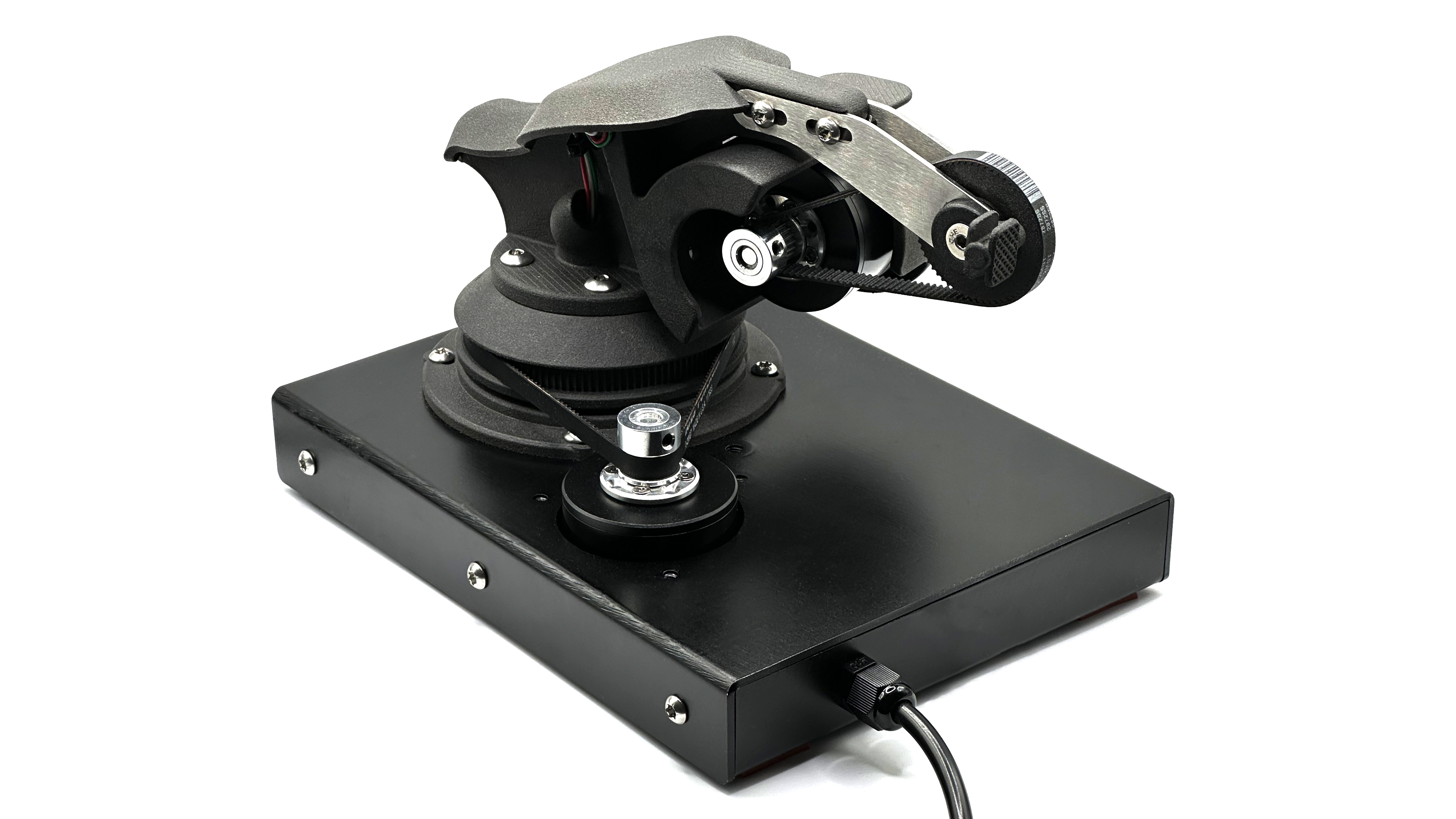 Desktop finger-pedal and wrist-steering haptic USB controller